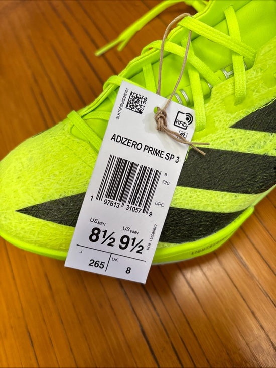 Adidas Adizero Prime SP 3 Strung Lucid Green IH5800 Men’s Size 8.5 NEW